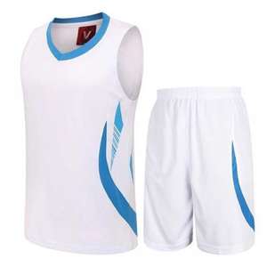 Uniformes de entrenamiento de baloncesto transpirables de secado rápido para hombre, conjuntos impresos personalizables con logotipo personalizado, venta al por mayor, temporada de verano - Product Image 3