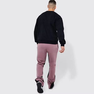 Piste Baggy Flare Pantalon De Survêtement Homme Personnalisé Coton Épais Blanc Éponge Française Empilé Évasé Hommes Pantalon De Survêtement Pantalons Hommes - Product Image 2