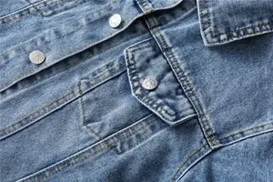 Premium Oversized <b>Women</b> denim <b>Jacket</b> Long Sleeve Casual Outerwear Relaxed Fit Comfortable Streetwear Fashion Everyday Outfit - Product Image 6