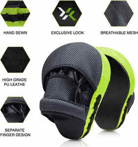 แผ่นหนังแบบแบนโลโก้ได้ตามต้องการแผ่นเป้าซ้อมคิกบ็อกซิ่งสำหรับต่อยมวยไทย MMA - Product Image 4