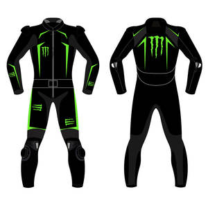 Combinaison de course de motocross une pièce |   Combinaison de moto homologuée CE |   Équipement de protection respirant pour l'équitation - Product Image 4