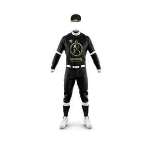 Jersey de béisbol con botones sublimados de poliéster personalizado con pantalón de tercer cuarto, proveedor de uniformes de béisbol personalizados en Pakistán - Product Image 5