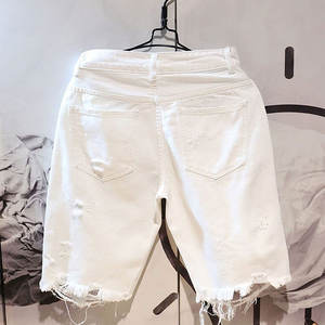 กางเกงยีนส์ขาสั้นผู้ชายพรีเมียม ดีไซน์ใหม่ คุณภาพสูง สำหรับสไตล์ลำลอง สวมใส่สบาย สตรีทแวร์ กางเกงยีนส์ขาสั้นแบบยูนิเซ็กซ์สั่งทำได้ - Product Image 2