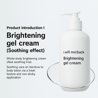 I Will Meback Crème hydratante légère coréenne éclaircissante et apaisante à la niacinamide, à l'acide hyaluronique et à la centella pour peaux sensibles