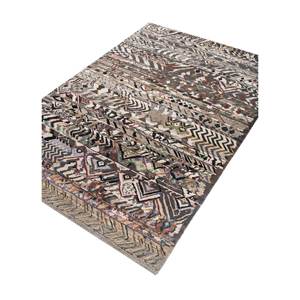 Tapis géométrique noué à la main en laine et soie de bambou Manchaha, épaisseur 10 mm, rectangulaire, pour salon ou couloir - Les-1845 - Product Image 2