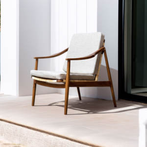 Modern One-Seater Teak Wood Rattan <b>Chaise</b> <b>Lounge</b> Chair Durable Living Room Apartment Furniture for Villa Hotel Beach Restaurant - Product Image 1