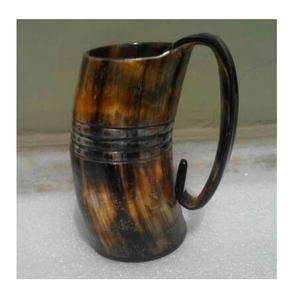Tasse à bière Viking Drinking Horn personnalisable avec taille et logo Nourriture sûre et durable pour la rentrée scolaire - Product Image 3