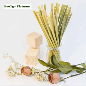 Pailles d'herbe biodégradables Pailles d'herbe écologiques au Vietnam pour utiliser l'eau, cocktail prix bon marché par ECO2GO - Product Image 1