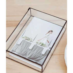 Marco de Fotos de Vidrio Negro para Fotografía de Retrato, Elegante Caja de Regalo para Bodas - Product Image 2