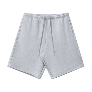 Hip Hop logotipo personalizado 310gsm pantalones cortos de verano para correr cordón Jogging 100% pantalones cortos de algodón de alta calidad para hombres pantalones cortos al aire libre - Product Image 1