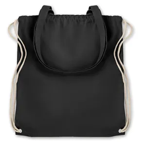 Customizable MOIRA <b>Canvas</b> <b>Drawstring</b> Sportpacks Promotional Merchandising <b>Bag</b> - Product Image 5