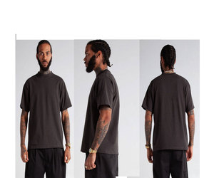 Shaka Wear Max Heavyweight Impression de LOGO personnalisé 100% coton T-shirt hip-hop d'été à manches courtes pour hommes - Product Image 4