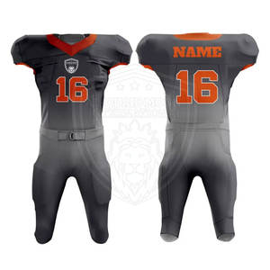 Uniforme de fútbol americano hecho con poliéster 100% Diseña tu propio uniforme de fútbol americano - Product Image 4