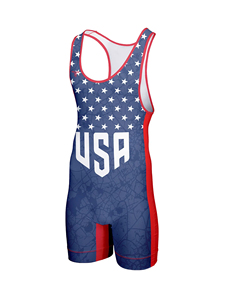 Customized Factory Wholesale <b>Weightlifting</b> Uniform High Quality Professional Wrestling Uniforms Men's Wrestling <b>Singlets</b> - Product Image 2