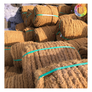 Venta al por mayor de cuerda de fibra de coco 100% natural para productos agrícolas, cuerda de coco trenzada en oferta. - Product Image 1
