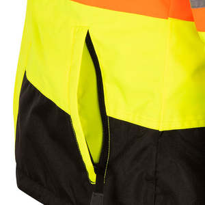เสื้อแจ็คเก็ตกันลมกันน้ำสะท้อนแสงสำหรับงานก่อสร้าง ระดับความปลอดภัยสูง คลาส 2 มาตรฐาน ANSI/EN ISO 20471 พร้อมไฟ LED - Product Image 5