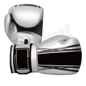 Magic-Straps Haute Qualité Softshell Vêtements de Combat Design Gris-Couleur Brillant-Style Hommes En Cuir Gants De Boxe Porter - Product Image 5