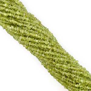 Cuentas de pepita de peridoto verde natural sin cortar Cuentas de peridoto de 4-5mm para hacer joyas Cuentas de piedras preciosas sueltas a precio mayorista - Product Image 5