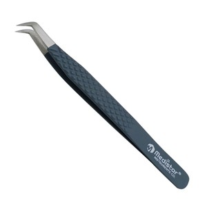 Pinzas de pestañas profesionales de alta calidad con punta de fibra Aplicadores de pestañas de acero inoxidable Directo de Pakistán - Product Image 3