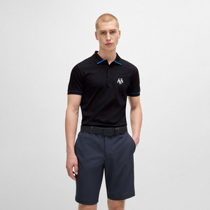 Polo de manga corta de estilo de lujo transpirable, cuello de botón, personalizado, elegante, transpirable, para hombre, Polo de secado rápido - Product Image 1