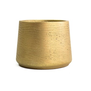 Meta Planter With Black Metal Wire Balance Base Stand Factory Supplies Metal Planters Gold Plated Flowering Iron Pot - Product Image 3