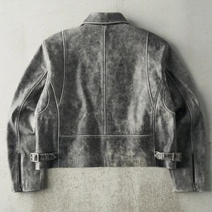 Nouvelle veste en cuir véritable pour homme, élégante et de haute qualité, style vintage, streetwear, imperméable, bomber - personnalisée - Product Image 2