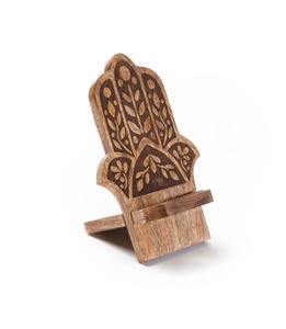 Soporte Móvil de Madera Natural Puede Sostener Cualquier Tamaño de Móvil Se Puede Usar en la Oficina o en el Hogar por faizacraft - Product Image 5