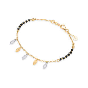 สร้อยข้อมือทองคำแท้ Mangalam Charm แบบยืดหยุ่นสำหรับผู้หญิง - Product Image 3
