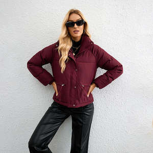 เสื้อแจ็คเก็ตผู้หญิงแบบถักผ้าแคนวาสสำหรับฤดูหนาว  แบบมีฮู้ด  บุด้วยใยโพลีเอสเตอร์  ซับในด้วยผ้าฝ้าย  แห้งเร็วและระบายอากาศได้ดี  เหมาะสำหรับกิจกรรมกลางแจ้ง - Product Image 4