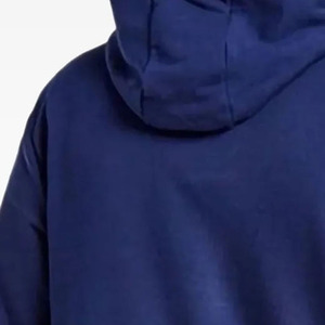 Custom Logo Unisex Pullover Hoodie <b>Plain</b> Cotton Fleece Sweatshirt with Front Pocket <b>Hoodies</b> In Blue Color - Product Image 5