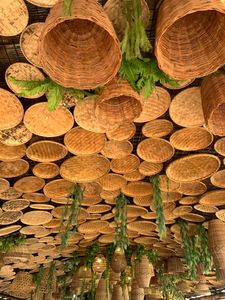 Bulk Modern Rattan Bamboo Lampshade Woven <b>Light</b> Shade Contemporary Vietnam Supply by VIFARMEX - Product Image 6