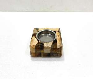 Quemador de Incienso Tradicional de Madera y Resina Epoxi, Diseño de Medio Oriente, Porta Incienso Árabe, Quemador de Bakhoor, Fragancia Aromática para el Hogar - Product Image 1