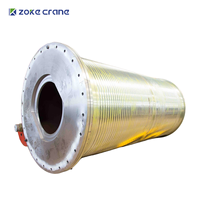 Ensemble de tambour de câble pour grue, tambour de câble rainuré en acier sur mesure pour grue à pont, grue portique et palan