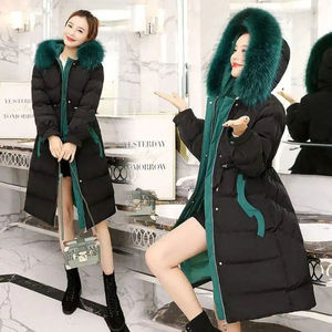 Chaqueta Larga de Lana Personalizable para Mujer, Informal, para Invierno, Cálida, Impermeable, Ecológica, de Secado Rápido, con Cuello Redondo, Bolsillos y Gorro Desmontable - Product Image 1