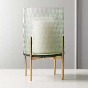 เชิงเทียนรูปทรงเรขาคณิตสีทองรูปทรงเรขาคณิตสำหรับใส่ในงานแต่งงานเชิงเทียนโลหะพร้อมปล่องแก้ว - Product Image 2