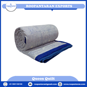 Couverture indienne à vendre, fabrication indienne, couverture traditionnelle indienne imprimée à la main, voile de coton doux, taille Queen - Product Image 2