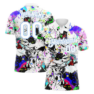 Camiseta Polo de sublimación de ajuste relajado para hombre, estilo ligero de manga corta con Cuello clásico, perfecta para ropa de calle - Product Image 1