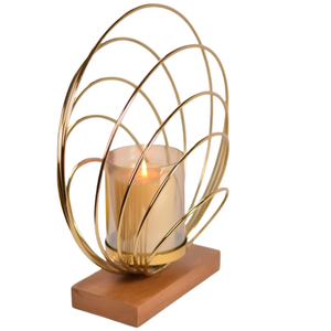 Candélabre en aluminium durable fabriqué à la main avec des motifs floraux complexes pour les mariages, les rassemblements en plein air et les décorations de Noël - Product Image 5