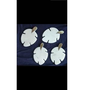 ที่รองแก้วลายใบเมเปิ้ลแบบฝังหินอ่อนธรรมชาติทันสมัยกันลื่นในบ้านสำนักงานโรงแรมเสื่อและแผ่นรองน้ำชามีดีไซน์อินเลย์ทันสมัย - Product Image 5