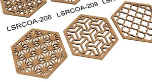 Ensemble de cadeau de caboteur en bois rustique avec boîte de support, sous-verres en pierre de bois naturel pour les cadeaux et l'image de marque - Product Image 5