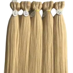 Las mejores extensiones de cabello humano de calidad superior indio Remy que teje extremos de cabello dibujados dobles - Product Image 1