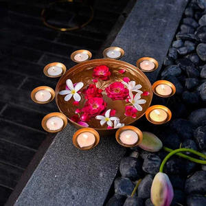 Encanto tradicional plata rústico Urli con Diya majestuoso DISEÑO DE Metal antiguo de lujo hecho a mano para la decoración navideña del hogar festivo - Product Image 1