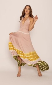 Nuevo Vestido de Novia Largo hasta el Suelo, Estilo Bohemio, con Tirantes Finos, Espalda Descubierta, Cuello en V, Estampado, 100% Algodón, Corte en A, para Playa o Boda - Product Image 2