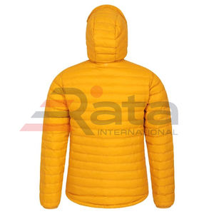 Veste bouffante en toile compressible de haute qualité pour hommes manteau d'hiver à capuche à col montant avec caractéristiques de neige isolées - Product Image 3