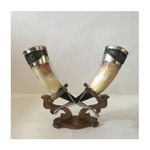 Jarra Vikinga Tallada Personalizada, Hecha a Mano con Ágata Natural, Cuerno para Beber Estilo Animal, Decoración de Cerveza, Diseño Moderno - Product Image 5