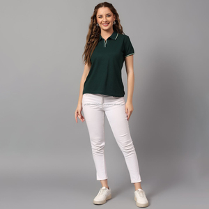 Camiseta Polo Deportiva Elástica de Secado Rápido para Mujer, de Algodón Ecológico Fit2Fight, Uniforme de Trabajo de Alto Rendimiento - Product Image 6