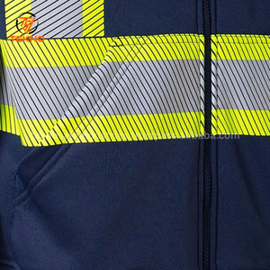 Sweat à capuche de travail réfléchissant haute visibilité personnalisé de haute qualité Tissu léger et durable pour la construction et l'utilisation industrielle Service OEM - Product Image 5