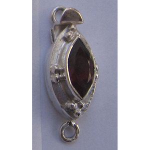 Alloy Plated Square Clasp <b>Garnet</b> for Jewelry Making 4mm Size <b>Bracelet</b> Findings Available 20mm 16mm 12mm 10mm Brass Packaged Bag - Product Image 1
