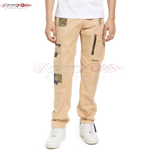 Pantalon cargo léger pour hommes avec tissu respirant et poches zippées pour l'été, pantalon cargo pour hommes - Product Image 1