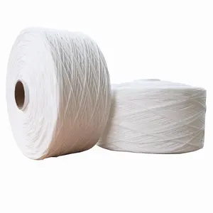 Factory Nylon Polyester Spandex White Color round flat Earloop Wide Elastic Ear loop packed with paper roller